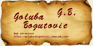 Goluba Bogutović vizit kartica